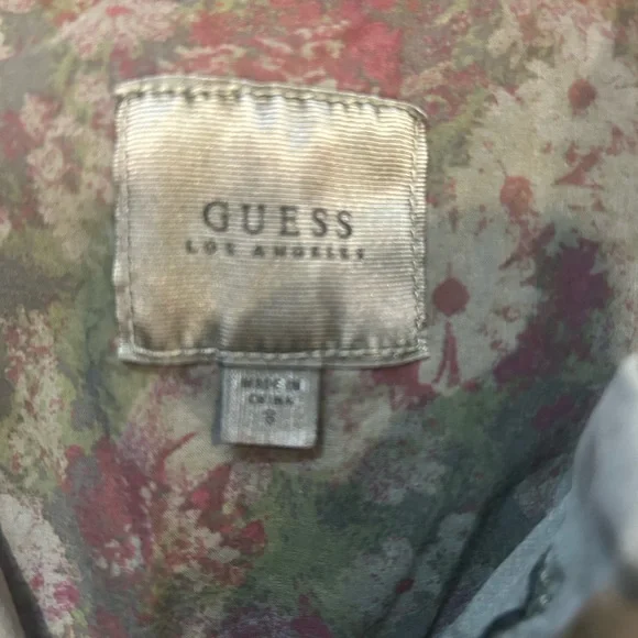 Guess Green Casual Mini Dress with Cuffed Sleeves - Picture 2 of 4